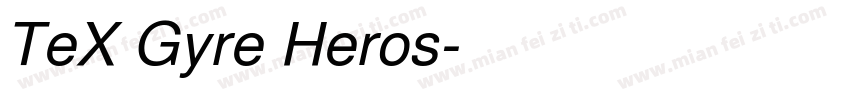 TeX Gyre Heros字体转换